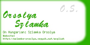 orsolya szlamka business card